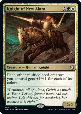 Knight of New Alara (Commander: Dominaria United) Light Play