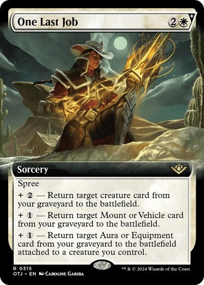 One Last Job (Extended Art) (Outlaws of Thunder Junction) Light Play