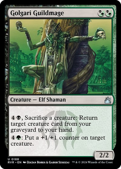 Golgari Guildmage (Ravnica Remastered) Light Play