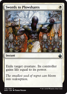 Swords to Plowshares (Battlebond) Light Play