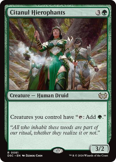 Citanul Hierophants (Commander: Duskmourn: House of Horror) Light Play