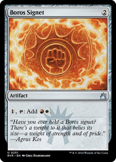 Boros Signet (Ravnica Remastered) Light Play