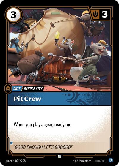 Pit Crew (Origins) Light Play