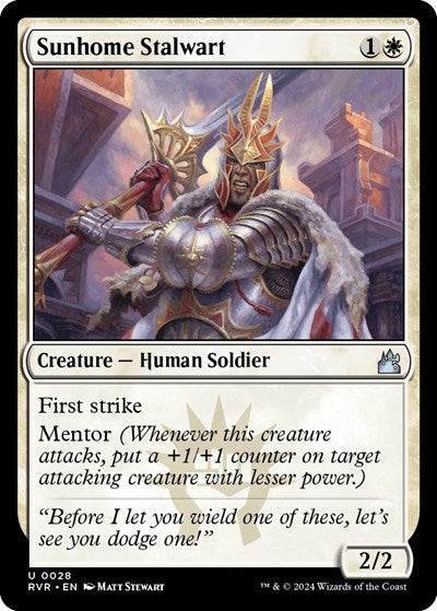 Sunhome Stalwart (Ravnica Remastered) Light Play