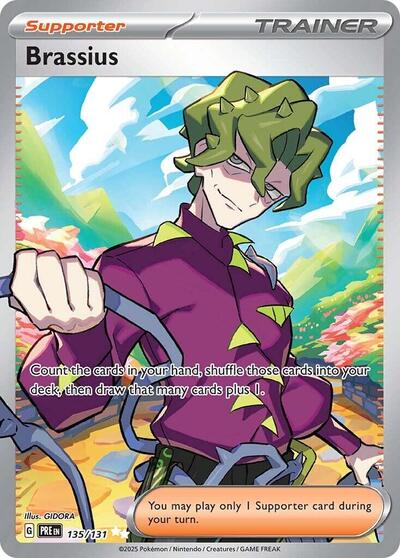 Brassius (SV: Prismatic Evolutions) Light Play Holofoil