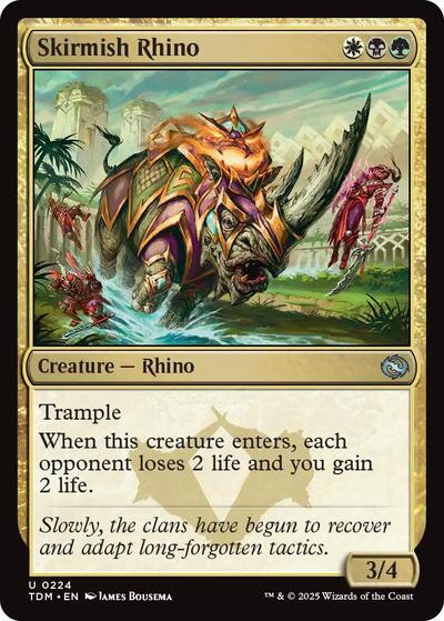 Skirmish Rhino (Tarkir: Dragonstorm) Light Play