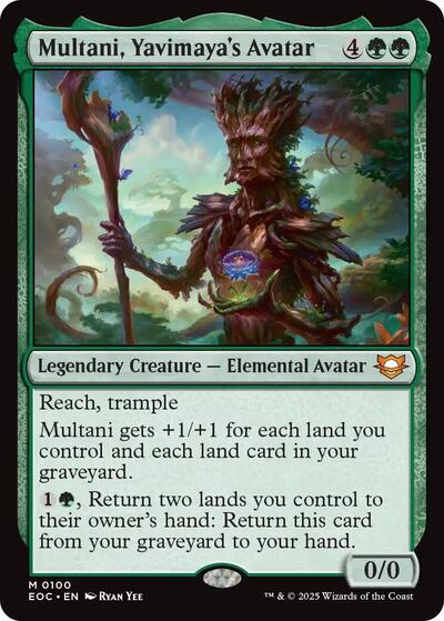 Multani, Yavimaya's Avatar (Commander: Edge of Eternities) Light Play