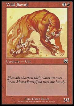Wild Jhovall (Mercadian Masques) Light Play