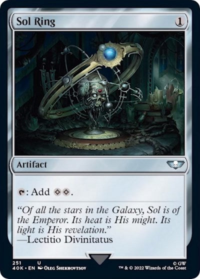 Sol Ring (251) (Universes Beyond: Warhammer 40K) Light Play