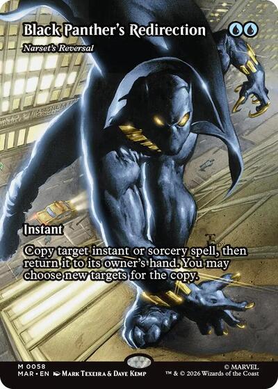 Black Panther's Redirection - Narset's Reversal (Borderless) (Marvel Eternal-Legal) Near Mint