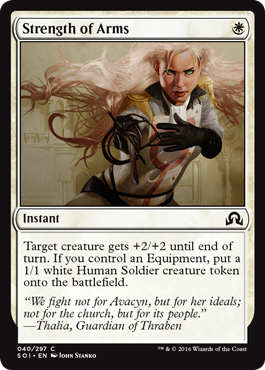 Strength of Arms (Shadows Over Innistrad) Light Play