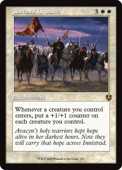 Cathars' Crusade (Retro Frame) (Innistrad Remastered) Light Play