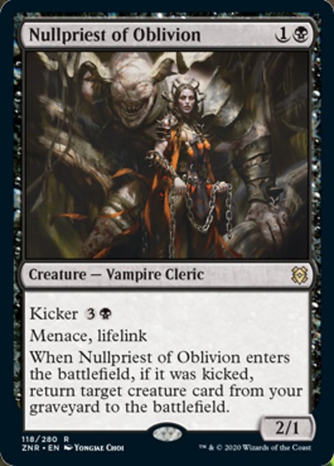Nullpriest of Oblivion (Zendikar Rising) Light Play