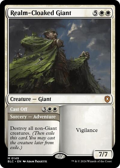 Realm-Cloaked Giant (Commander: Bloomburrow) Light Play