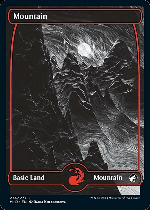 Mountain (274) (Innistrad: Midnight Hunt) Light Play