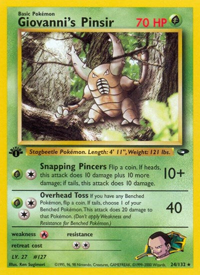 Giovanni's Pinsir (Gym Challenge) Damaged / Poor Unlimited