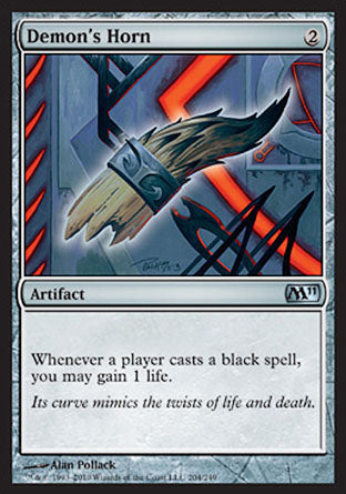 Demon's Horn (Magic 2011 Core Set) Light Play