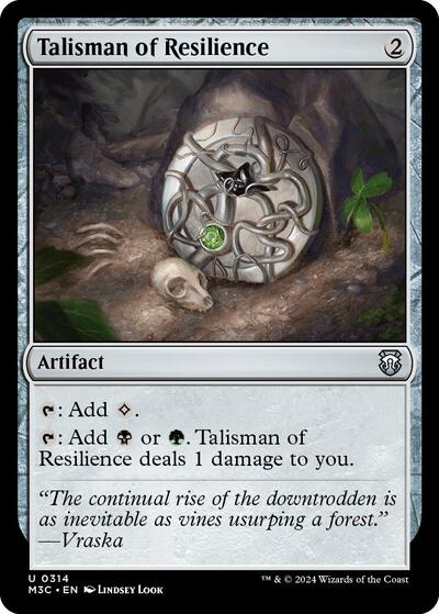 Talisman of Resilience (Commander: Modern Horizons 3) Light Play