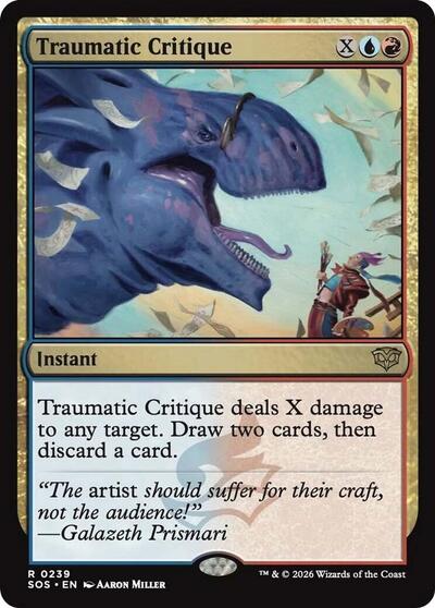 Traumatic Critique (Secrets of Strixhaven) Light Play