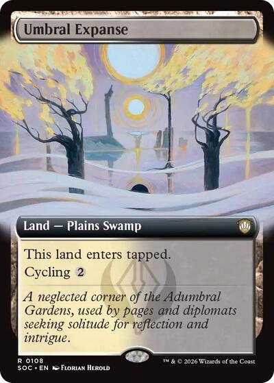 Umbral Expanse (Extended Art) (Commander: Secrets of Strixhaven) Light Play