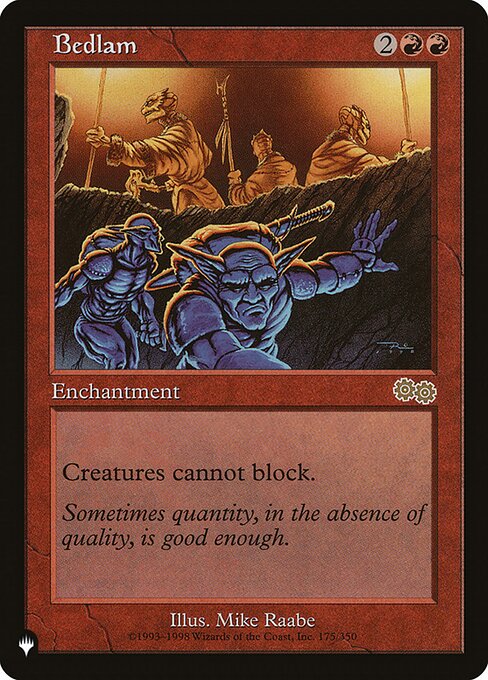 Bedlam (The List) Damaged / Poor