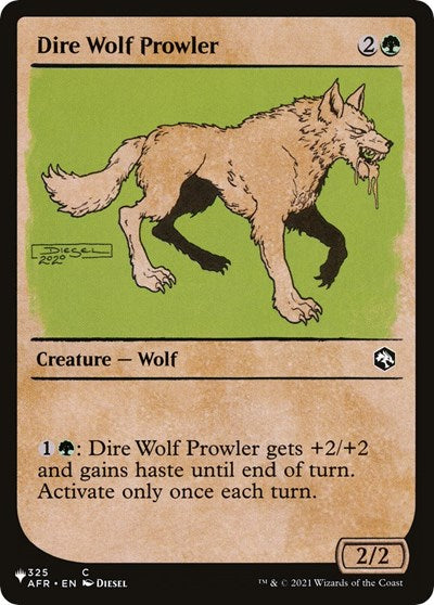 Dire Wolf Prowler (Showcase) (The List) Light Play