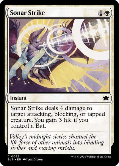 Sonar Strike (Bloomburrow) Light Play Foil