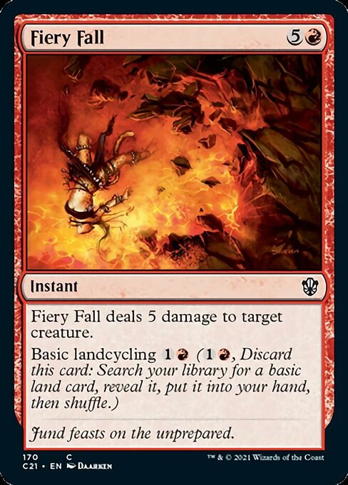 Fiery Fall (Commander 2021 Strixhaven) Light Play