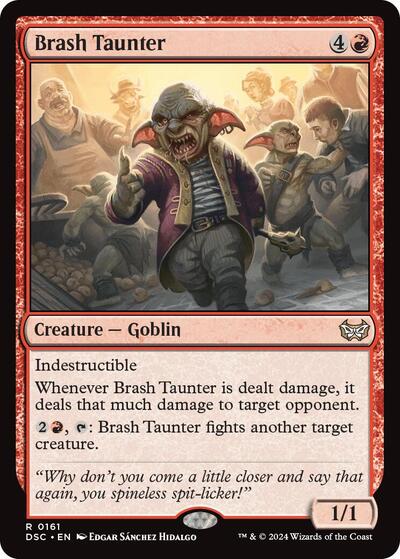 Brash Taunter (Commander: Duskmourn: House of Horror) Light Play
