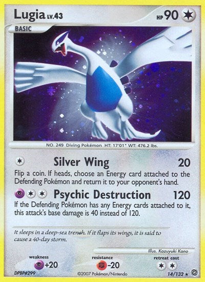 Lugia (Secret Wonders) Heavy Play Reverse Holofoil