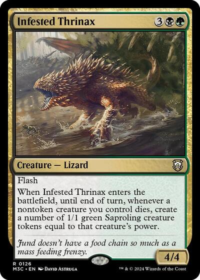 Infested Thrinax (Commander: Modern Horizons 3) Light Play