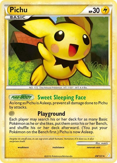 Pichu (HeartGold SoulSilver) Heavy Play
