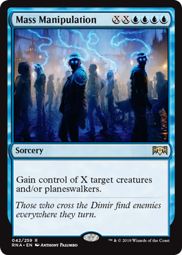 Mass Manipulation (Ravnica Allegiance) Light Play