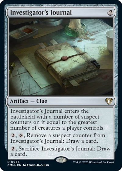 Investigator's Journal (Commander Masters) Light Play