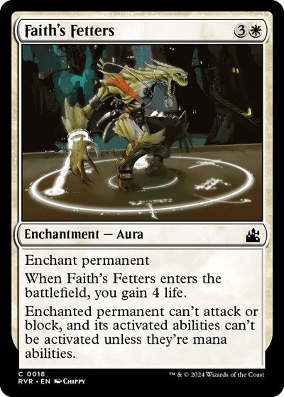 Faith's Fetters (Ravnica Remastered) Light Play