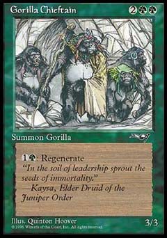 Gorilla Chieftain (4 Gorillas) (Alliances) Light Play