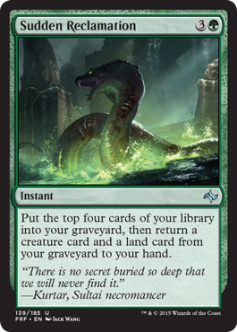 Sudden Reclamation (Fate Reforged) Light Play