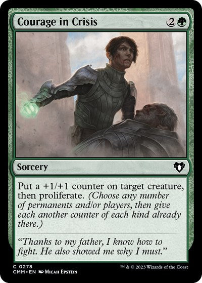 Courage in Crisis (Commander Masters) Light Play