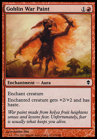 Goblin War Paint (Zendikar) Light Play