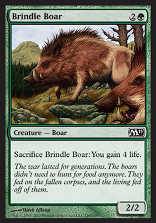 Brindle Boar (Magic 2011 Core Set) Light Play