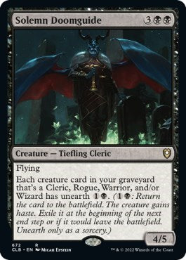 Solemn Doomguide (Commander Legends: Battle for Baldur's Gate) Light Play