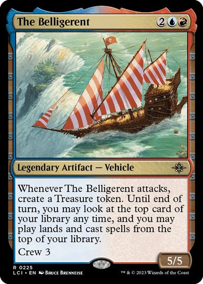 The Belligerent (The Lost Caverns of Ixalan) Light Play Foil