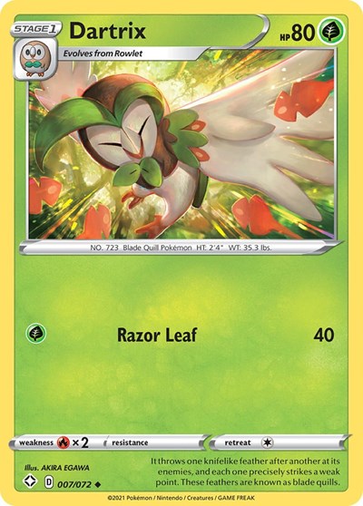 Dartrix (Shining Fates) Light Play