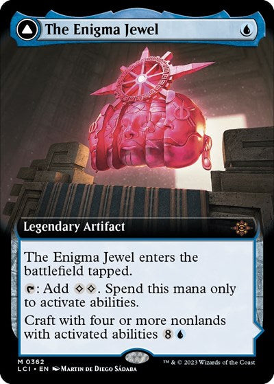 The Enigma Jewel (Extended Art) (The Lost Caverns of Ixalan) Light Play