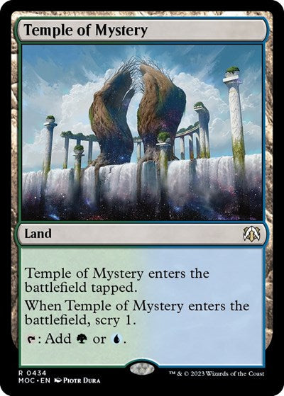 Temple of Mystery (Commander: March of the Machine) Light Play