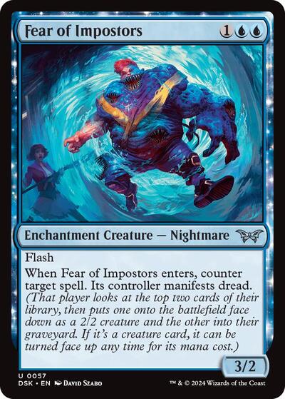 Fear of Impostors (Duskmourn: House of Horror) Light Play