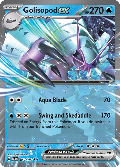 Golisopod ex - 050 (Scarlet and Violet: Paradox Rift) Light Play Holofoil