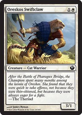 Oreskos Swiftclaw (Journey into Nyx) Light Play Foil
