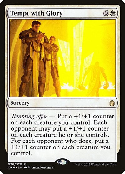 Tempt with Glory (Commander Anthology) Light Play