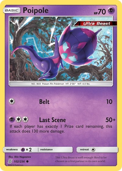 Poipole (SM - Unified Minds) Damaged / Poor Reverse Holofoil